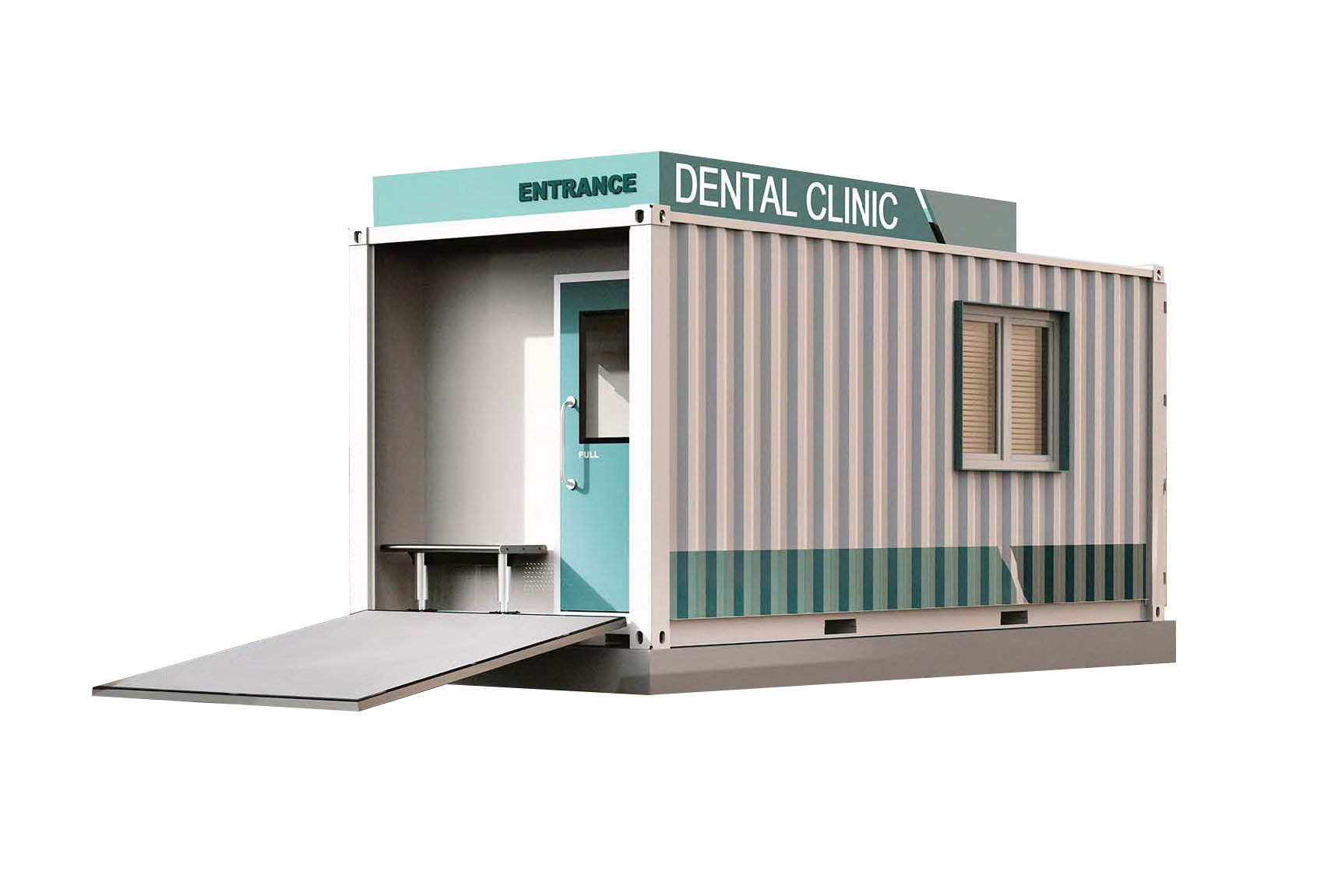 20ft Dental Klinik, Empfangsbereich, Untersuchungsbereich