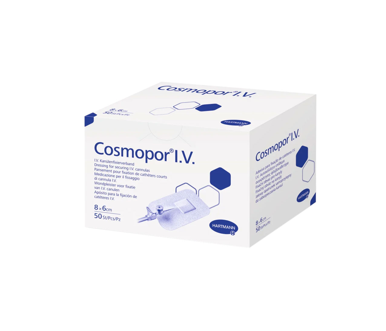 Cosmopor® i.v. Kanülenfixierpflaster, 8 x 6 cm