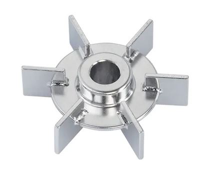 6-Blatt-Rushton-Scheibenrührer AD 46 mm, ID 8 mm, Edelstahl