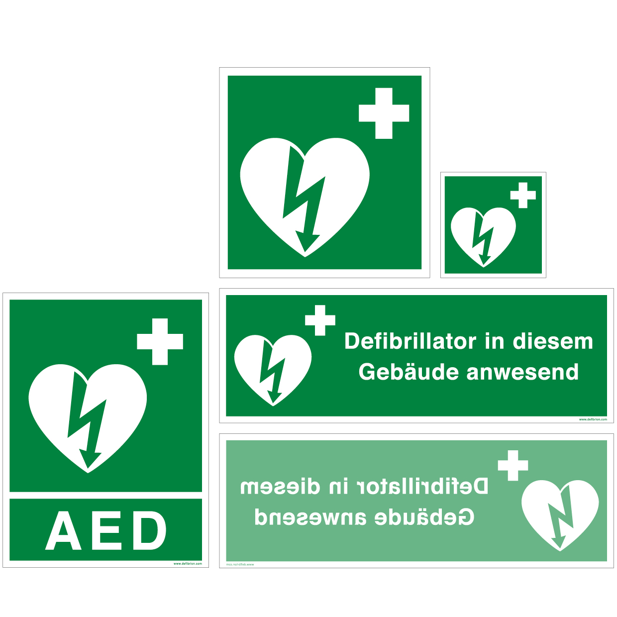 AED Stickerset Deutsch