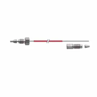 Kapillare, Edelstahl, 0,12-mm-ID, 340 mm, männlich/männlich, vormontiert/nicht vormontiert, 0,8