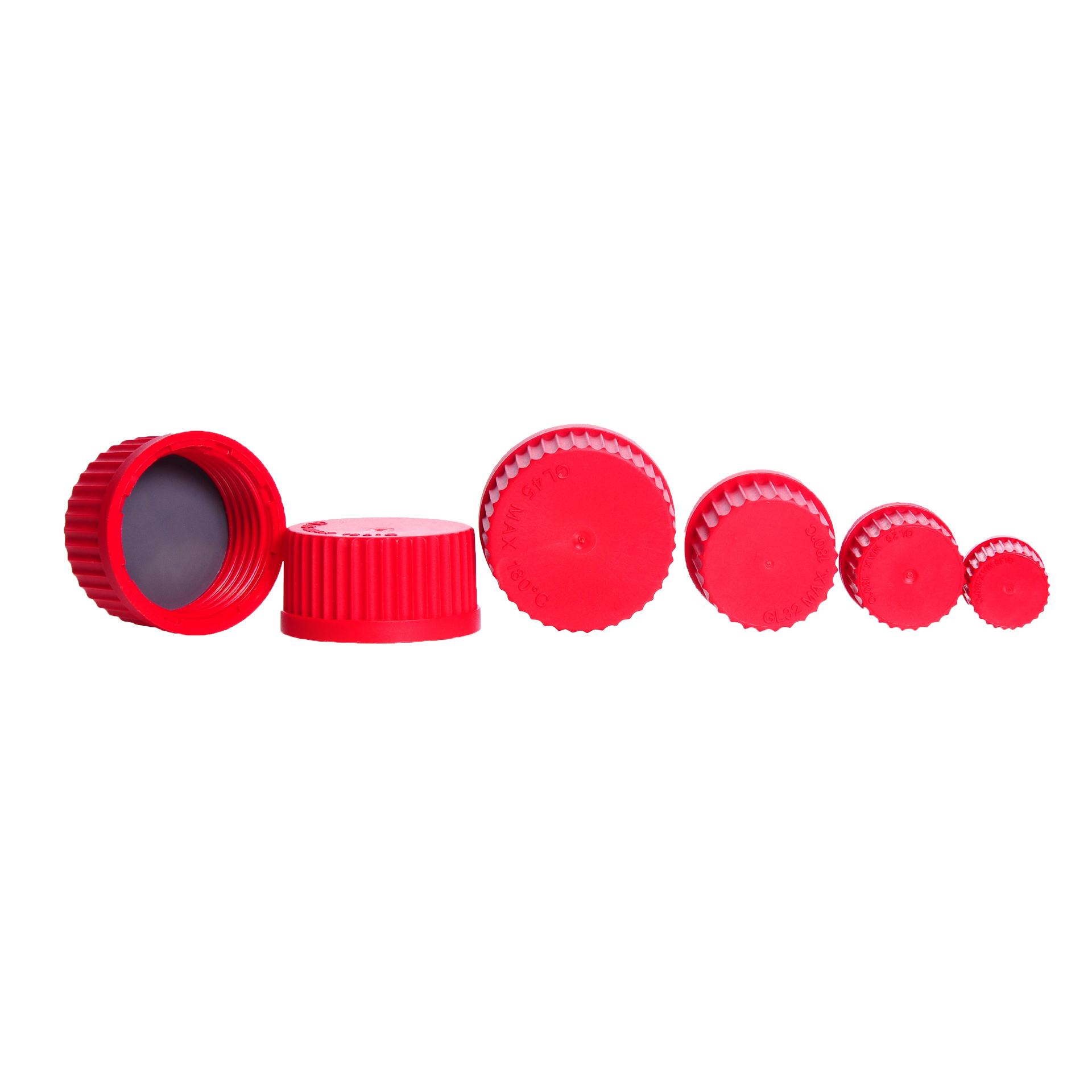 Schraubkappe, rot