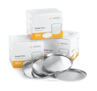 Einweg-Probenschalen, Aluminium, 80 Stück