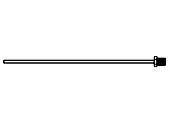 Valve tubing, 1/16in. with 1/8in. bulkhead fitting, SS