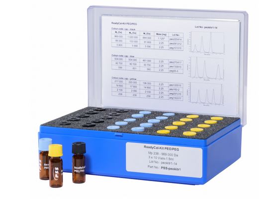 ReadyCal-Kit PEO/PEG, 3 x 10 Vials-1.5ml, Mp 238 - 1 180 000 Da