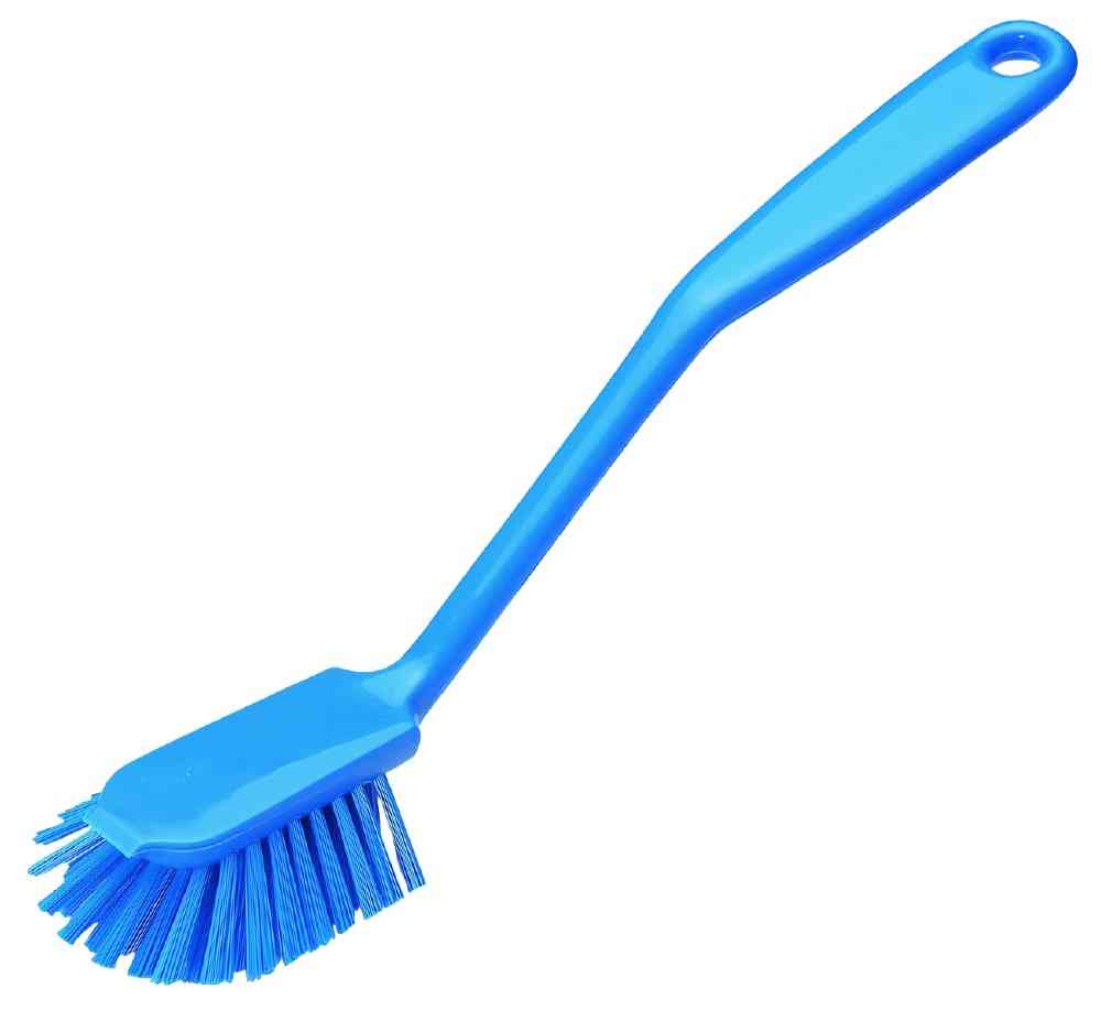 Spülbürste medium, Borstenlänge, 23 mm, 35x60x255 mm, PP/PBT, blau