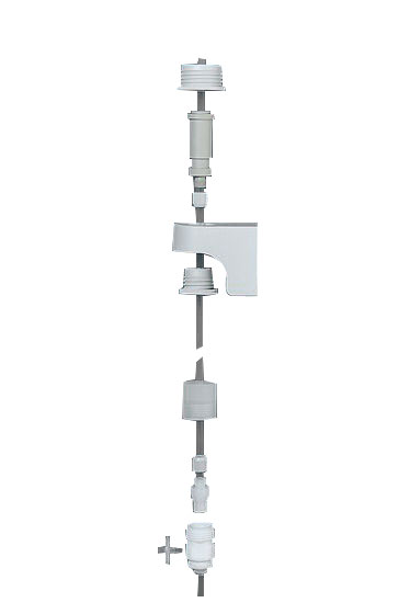 Gewindeadapter für Entnahmesystem Dispensette®, Außen-Gewinde 2", Innen-Gewinde 3/4", Edelstahl