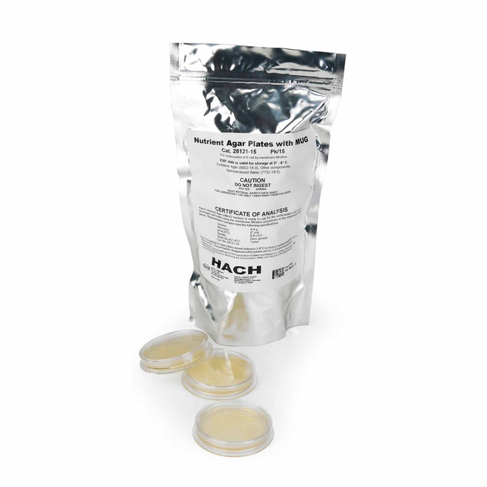 Nähr-Agar mit BECHER-Platten, 15 Stück