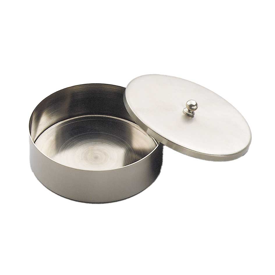 Abdampfschale aus Nickel, mit Ausguss