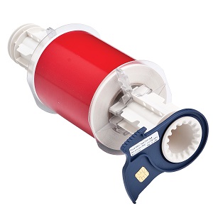 BBP85 Vinyl-Endlosetiketten, ca. 100 mm x 15 m, rot