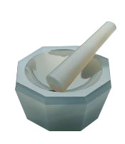 Achat-Mörser mit Pistill 150x125x65 mm, ca. 200 mL