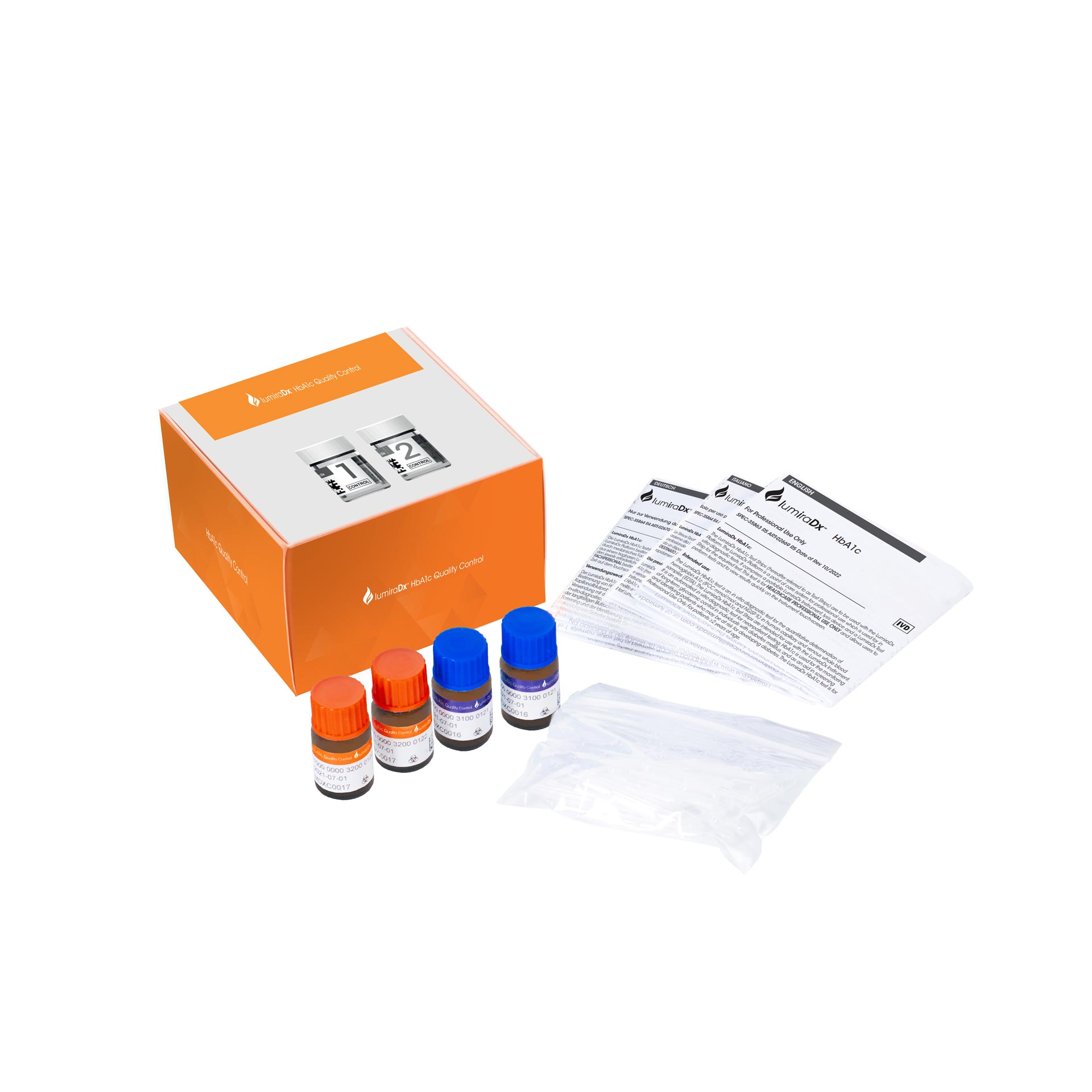 LumiraDx Kontrollen HbA1c (3x high, 3x low)