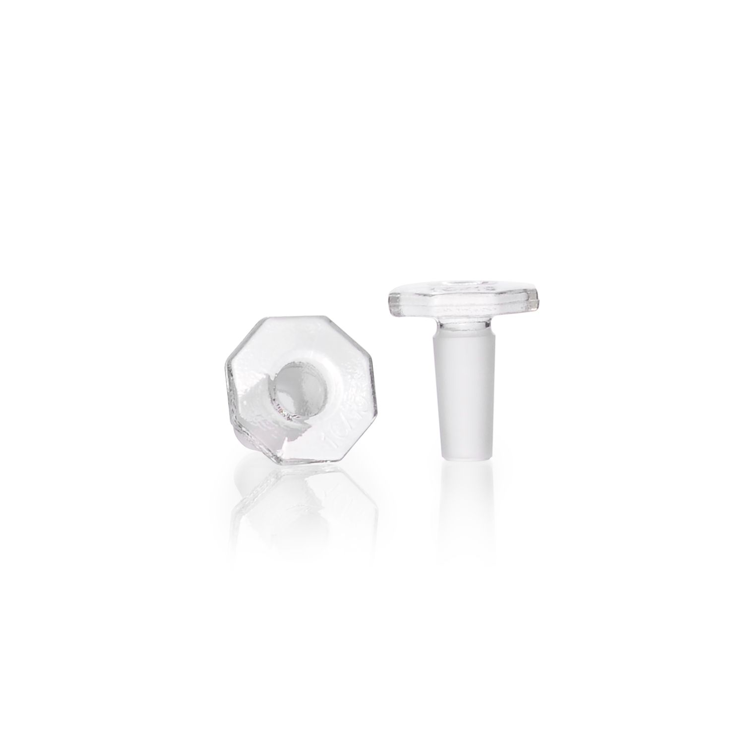 DURAN® Deckelstopfen, achteckig, massiv