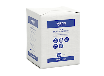 Urgo® Mullkompressen, unsteril, 8-fach