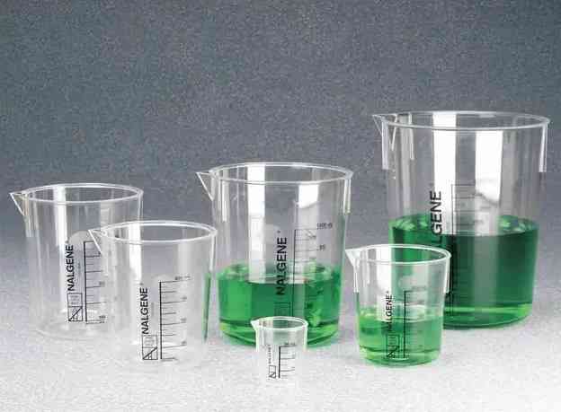 Nalgene™ Griffin Kunststoffmessbecher, 150 mL, PMP, niedrige Form
