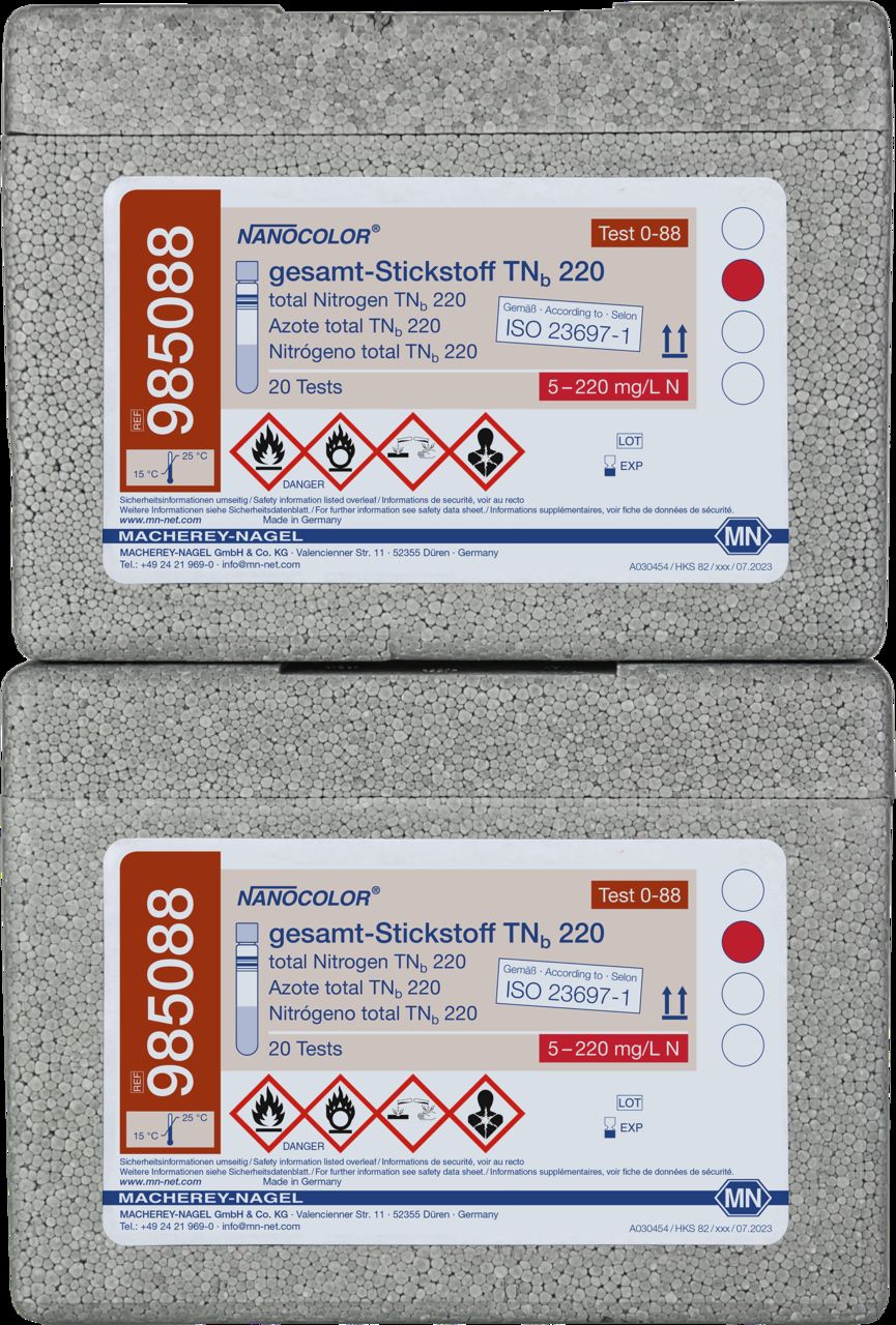 Rundküvettentest NANOCOLOR gesamt-Stickstoff TNb 220, 20 Stück