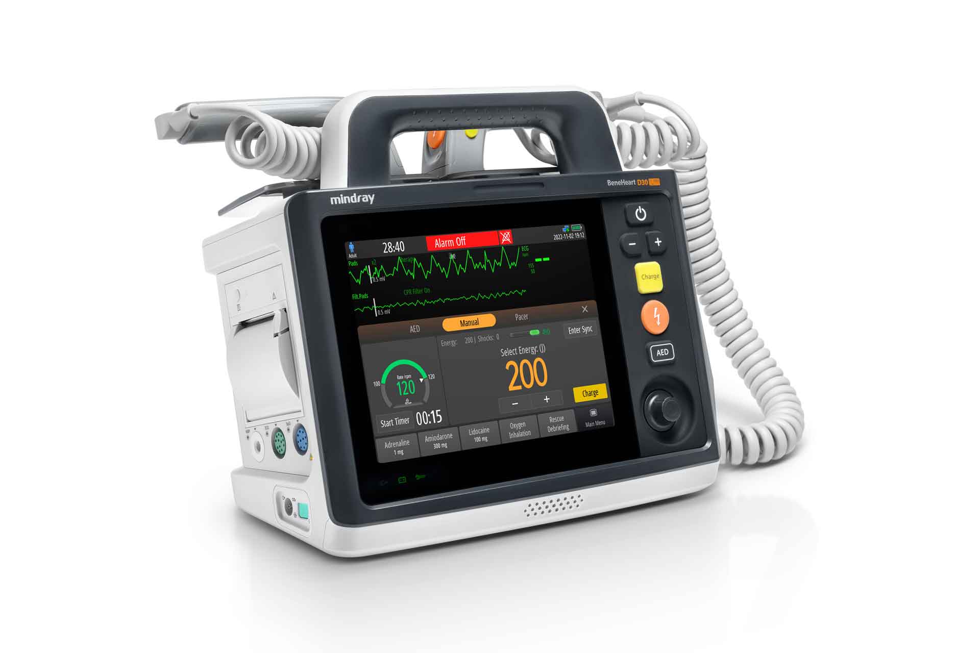 Defibrillator/Monitor, Beneheart D30 PaddleVersion