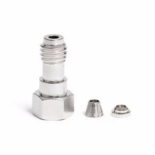 1/16"-Edelstahl-Fittings, lang, vordere- und hintere-Ferrulen, 10 St.