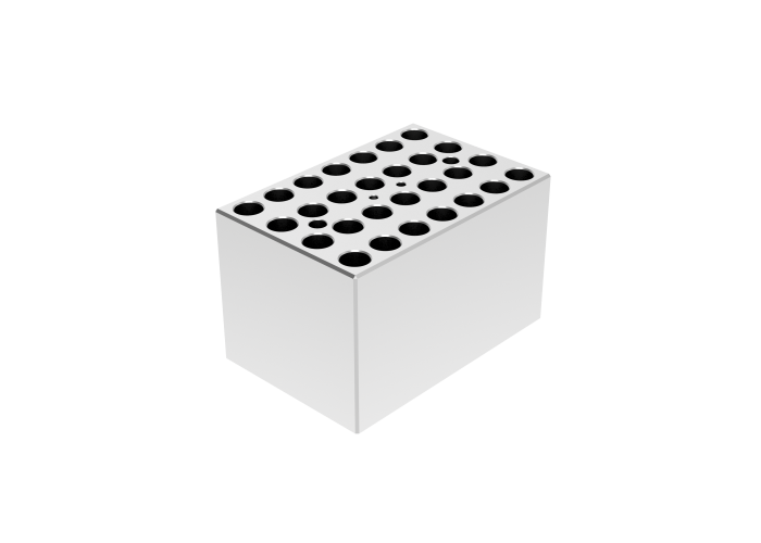Heizblock, 28 x 2 mL, 10 75 mm, für iTHerm D150-1/2/4