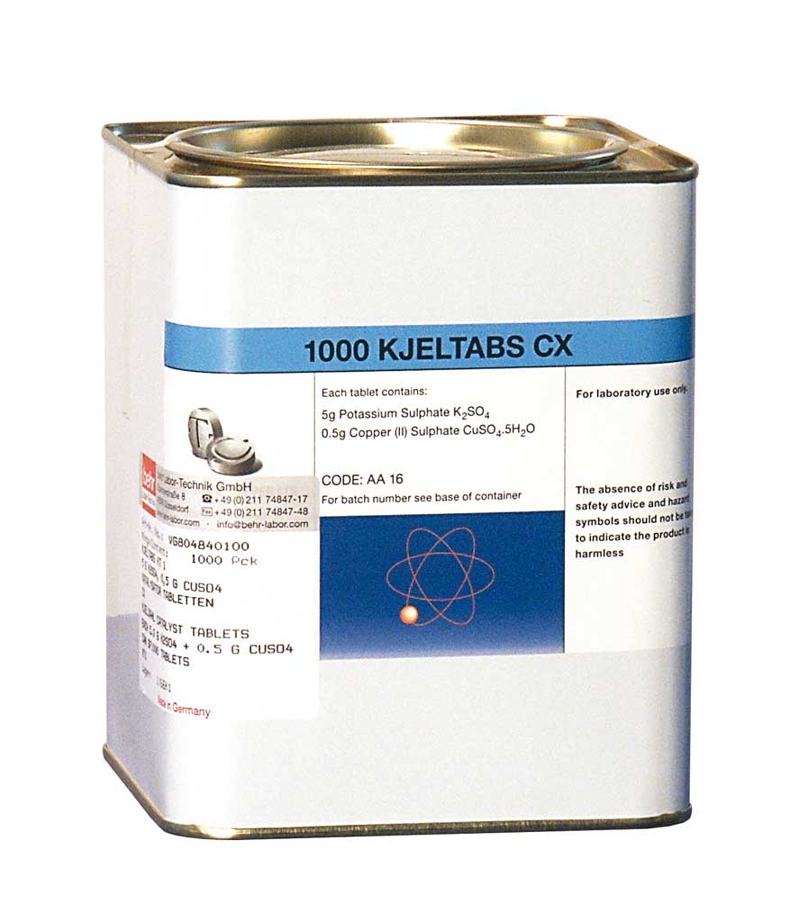 KT3 Kjeltabs Katalysatortabletten (3,5g K2SO4, 0,4g CuSO4 )