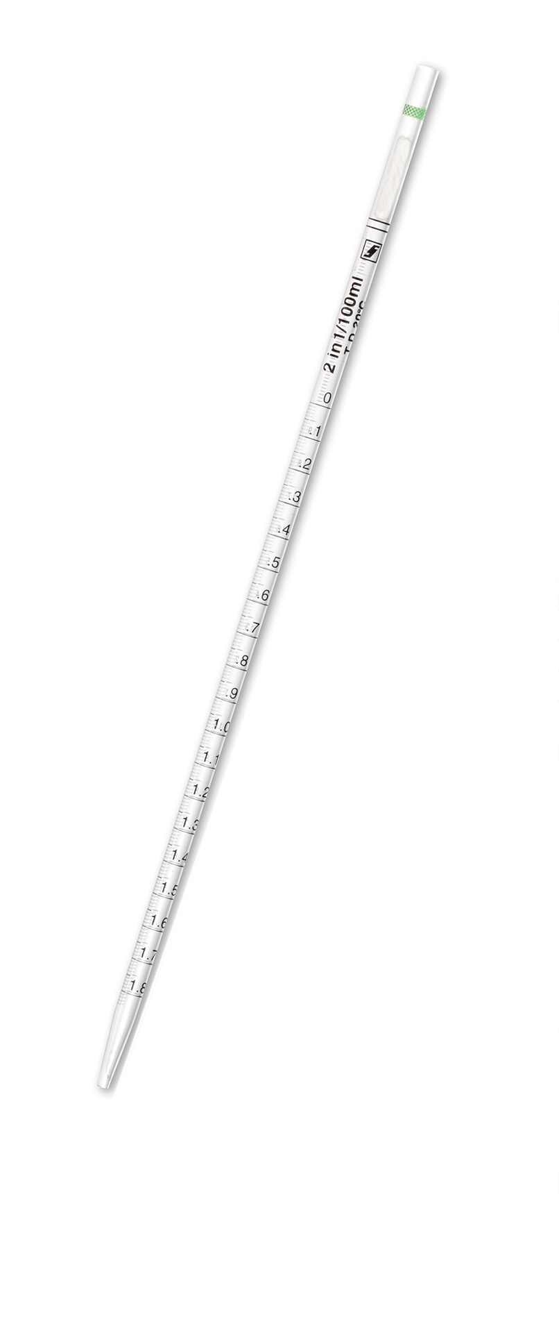 Serologische Pipette, 2 mL, steril, grün