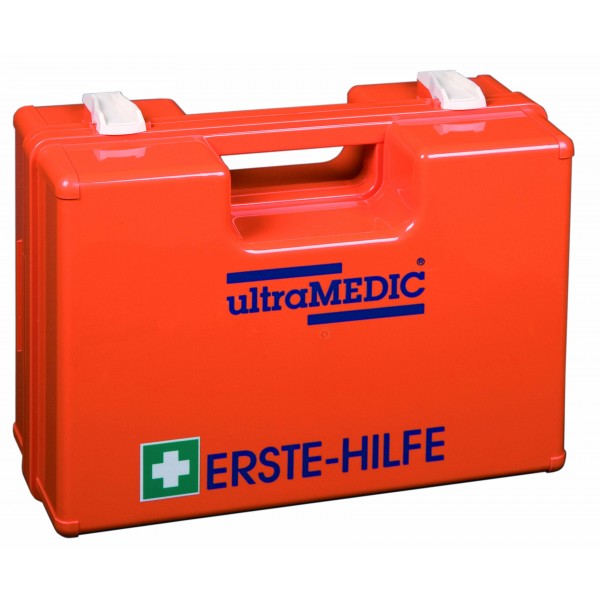 Erste-Hilfe-Koffer, gefüllt nach DIN 13 169, orange