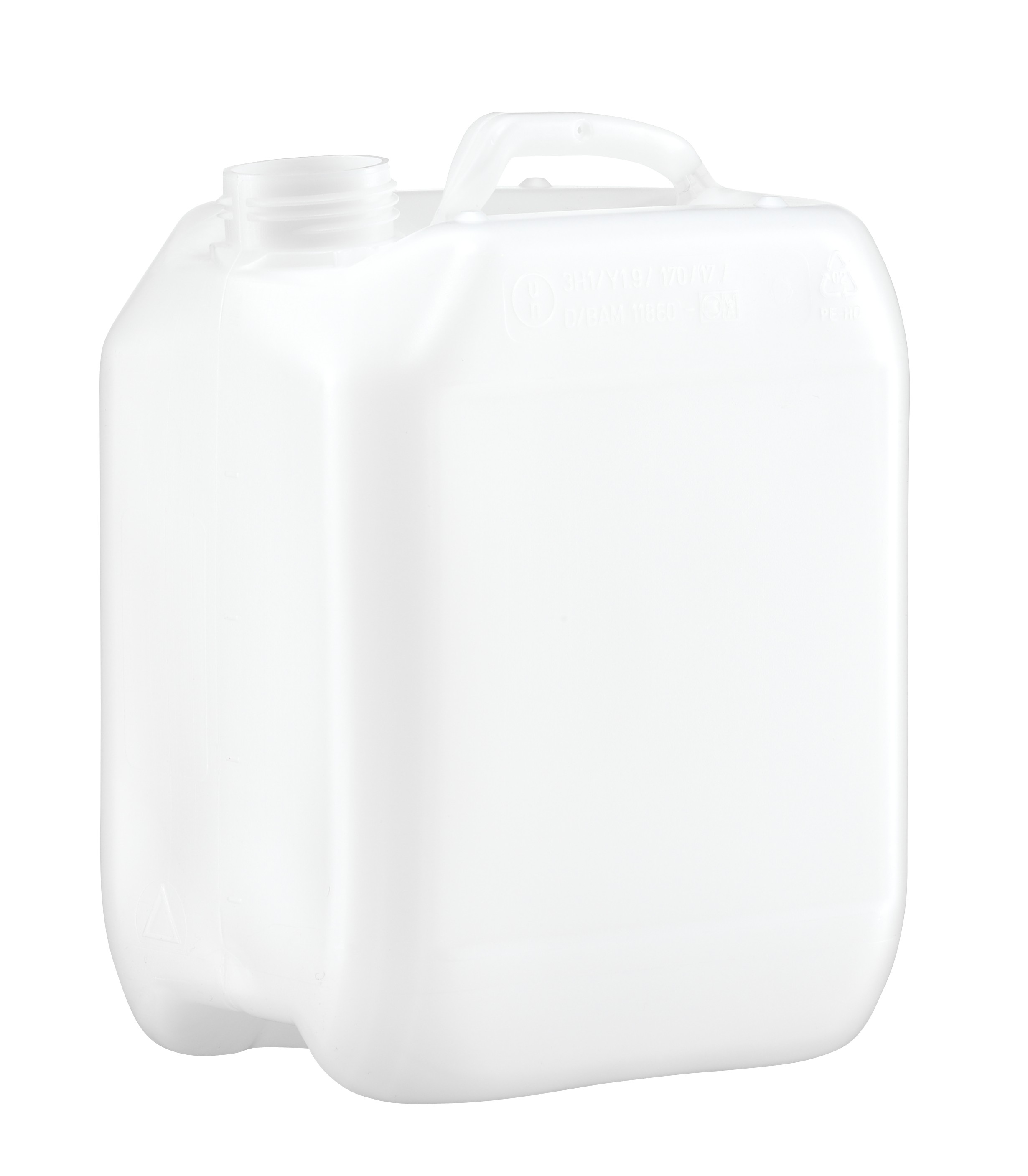 Industrie-Kanister Serie 353, 5 Liter, HDPE natur, mit Originalitätsverschluss