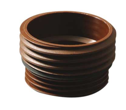 Gewindeadapter außen/außen, 2" grob Tri-Sure - 64 mm, braun