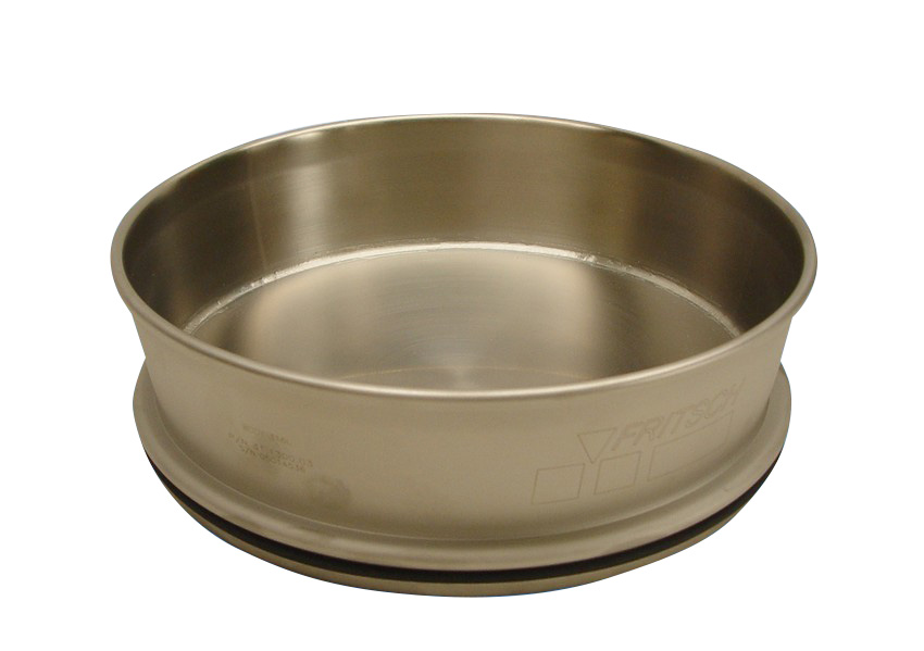 Zwischen-Siebpfanne aus rostfreiem Stahl 200 mm Durchmesser, 50 mm hoch