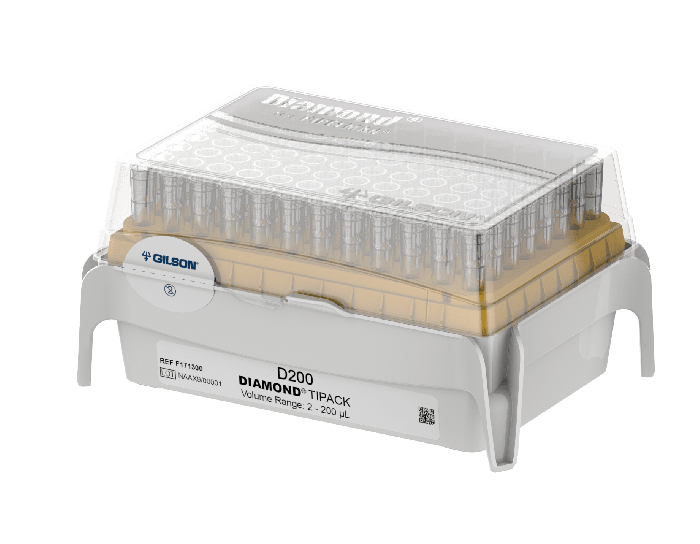 Pipettenspitzen Diamond D200, 2 - 200 µL, TIPACK™-Rack, 10 x 96 Stück