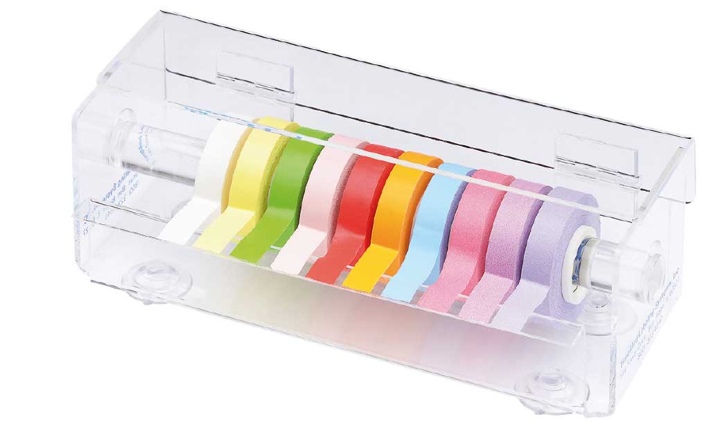 Beschriftungsklebebänder 12,7 m lang-13 mm breit 10 Rollen+Dispenser