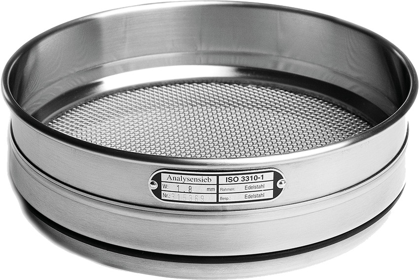 Analysensieb, 100 x 45 mm, mit Weichlotnaht