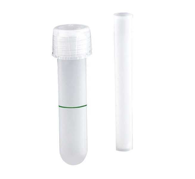 Probenröhrchen, PFA, 12 mL, mit Ringmarke und Stopfen