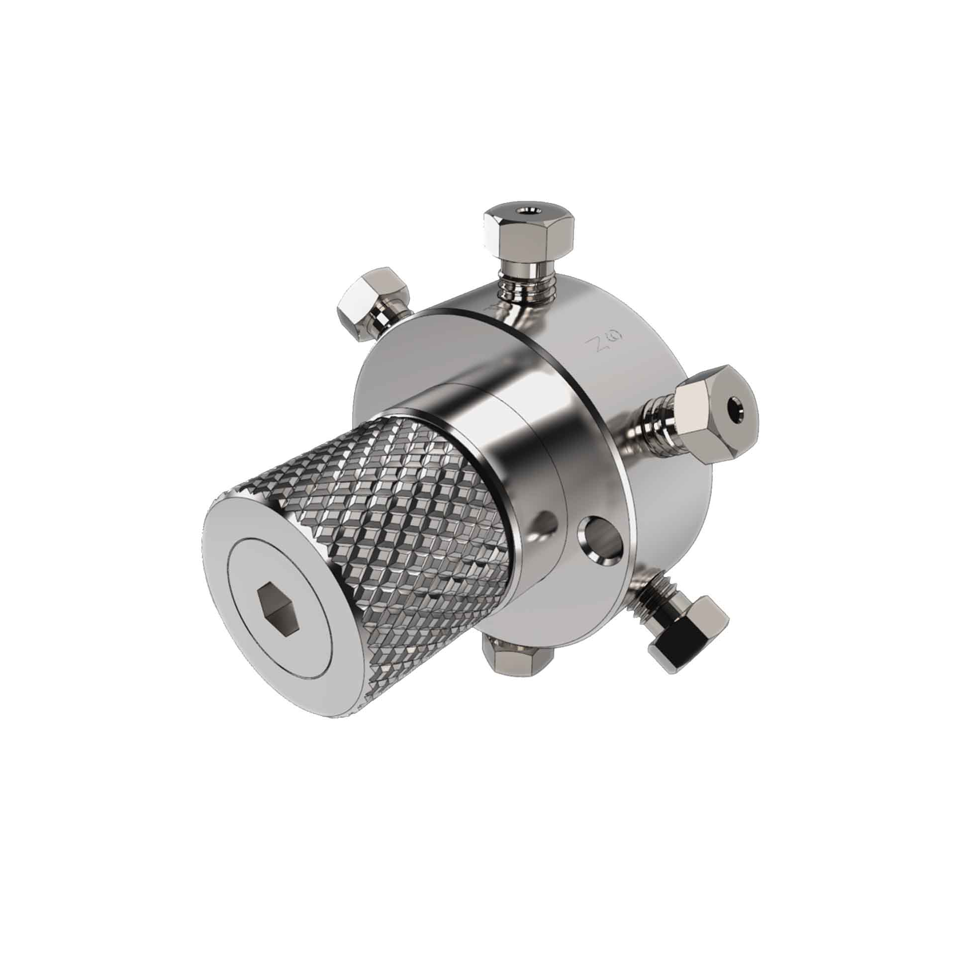 Valco 6-Wege-Ventil (zur Verwendung mit vorhandenen 1/16-Zoll-Antriebsanschlüssen, 0,75-mm-Anschlüss