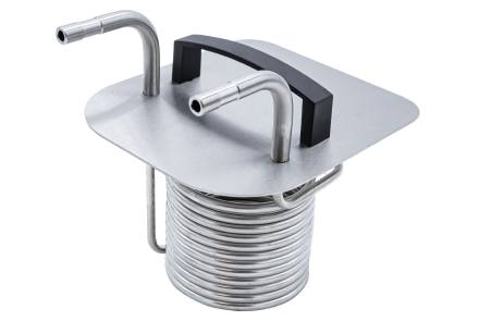 Baddeckel mit eingebautem Wärmetauscher