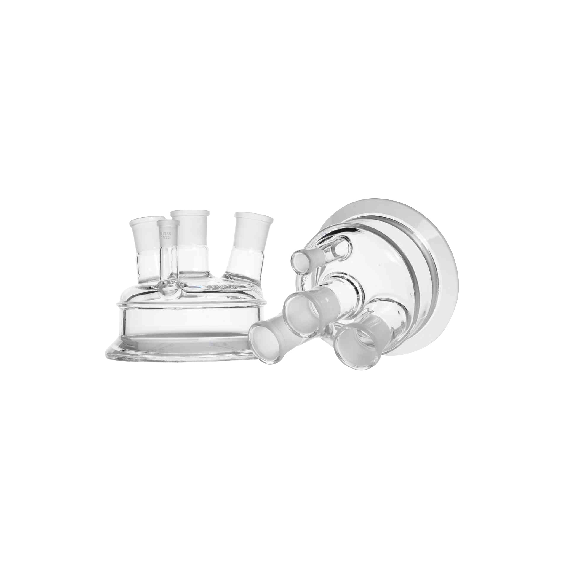 DURAN® Planflansch-Deckel mit 4 Hälsen