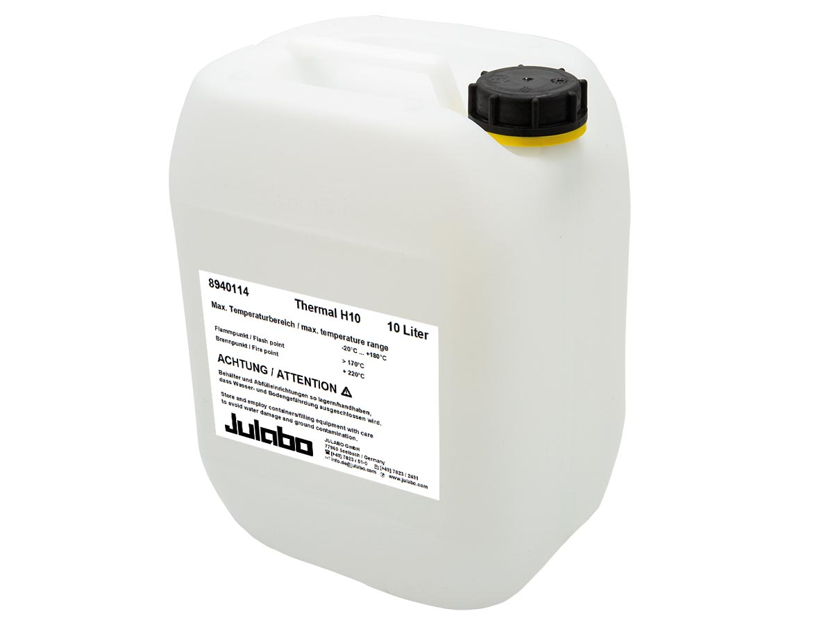 Temperierflüssigkeit Thermal H10, Arbeitsbereich -20/+180°C, 5 oder 10 L