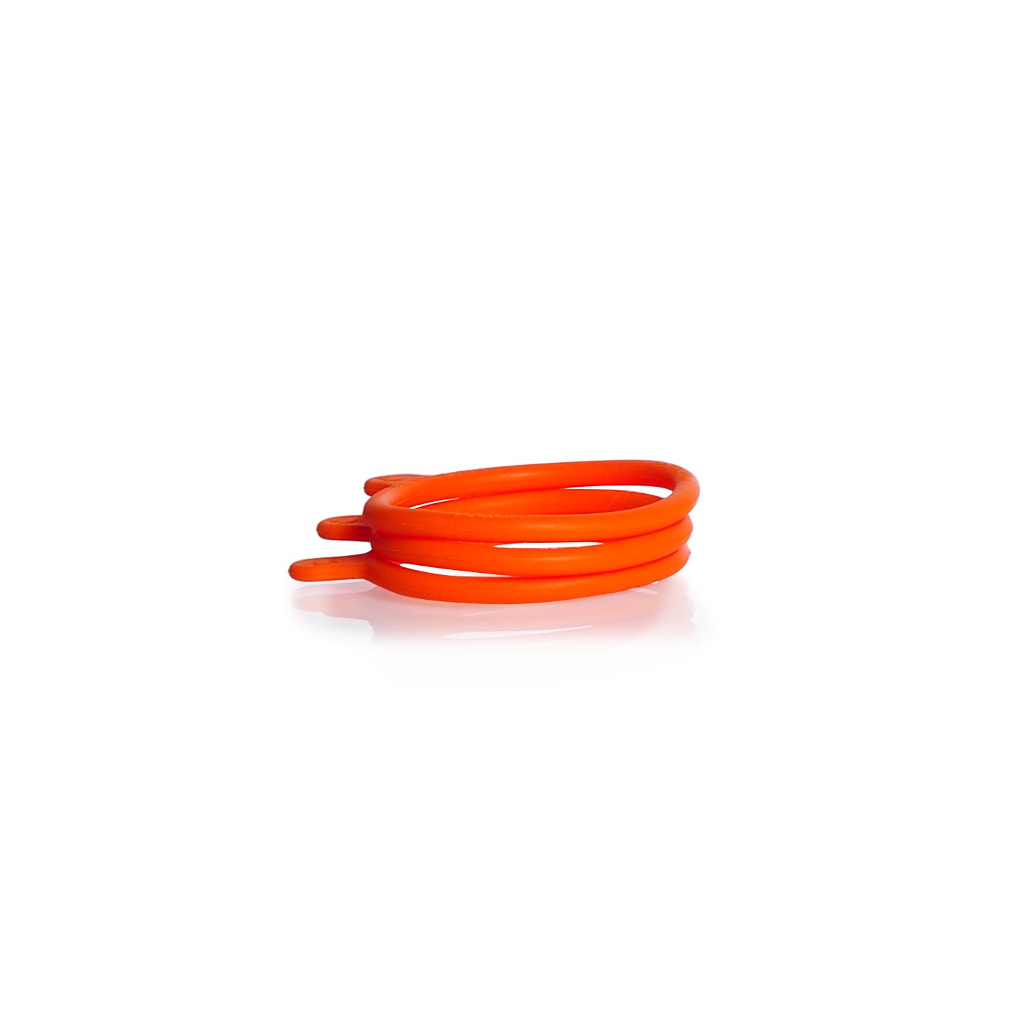 DURAN® Bottle Tags, GL 56, Silikon, orange