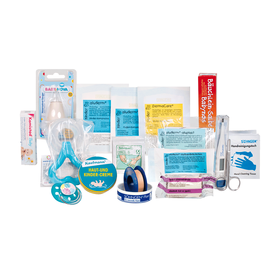 Erste-Hilfe-Set, Baby on Tour, hellblau
