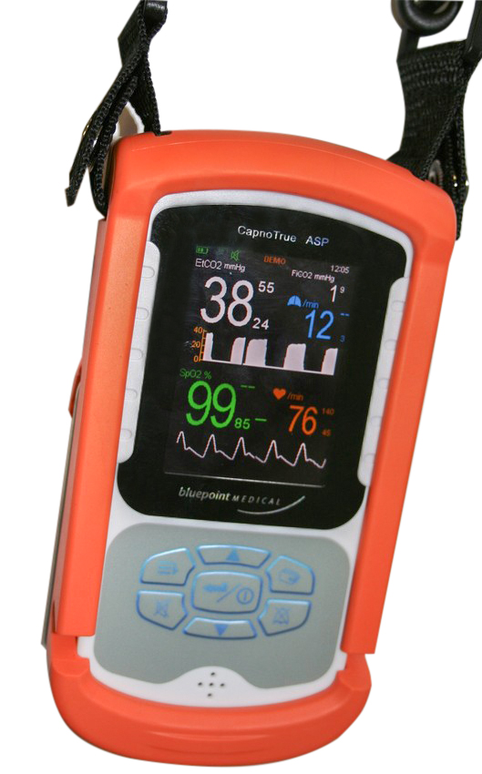 Stoßschutzhülle für CapnoTrue® AMP und ASP, orange