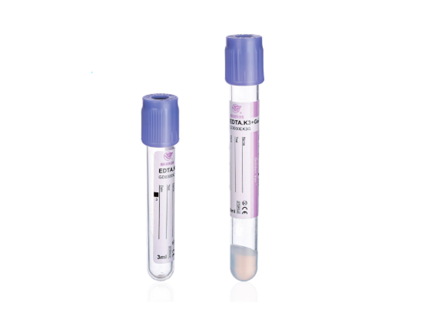 Blutentnahmeröhrchen, 4 mL, 13 x 75 mm, EDTA, lila Kappe, 100 Stück