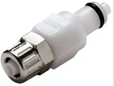 Delrin® Schlauchverschraubungen, schnell, für I-Ø 4 mm, für 6 mm O-Ø, Länge 37 mm