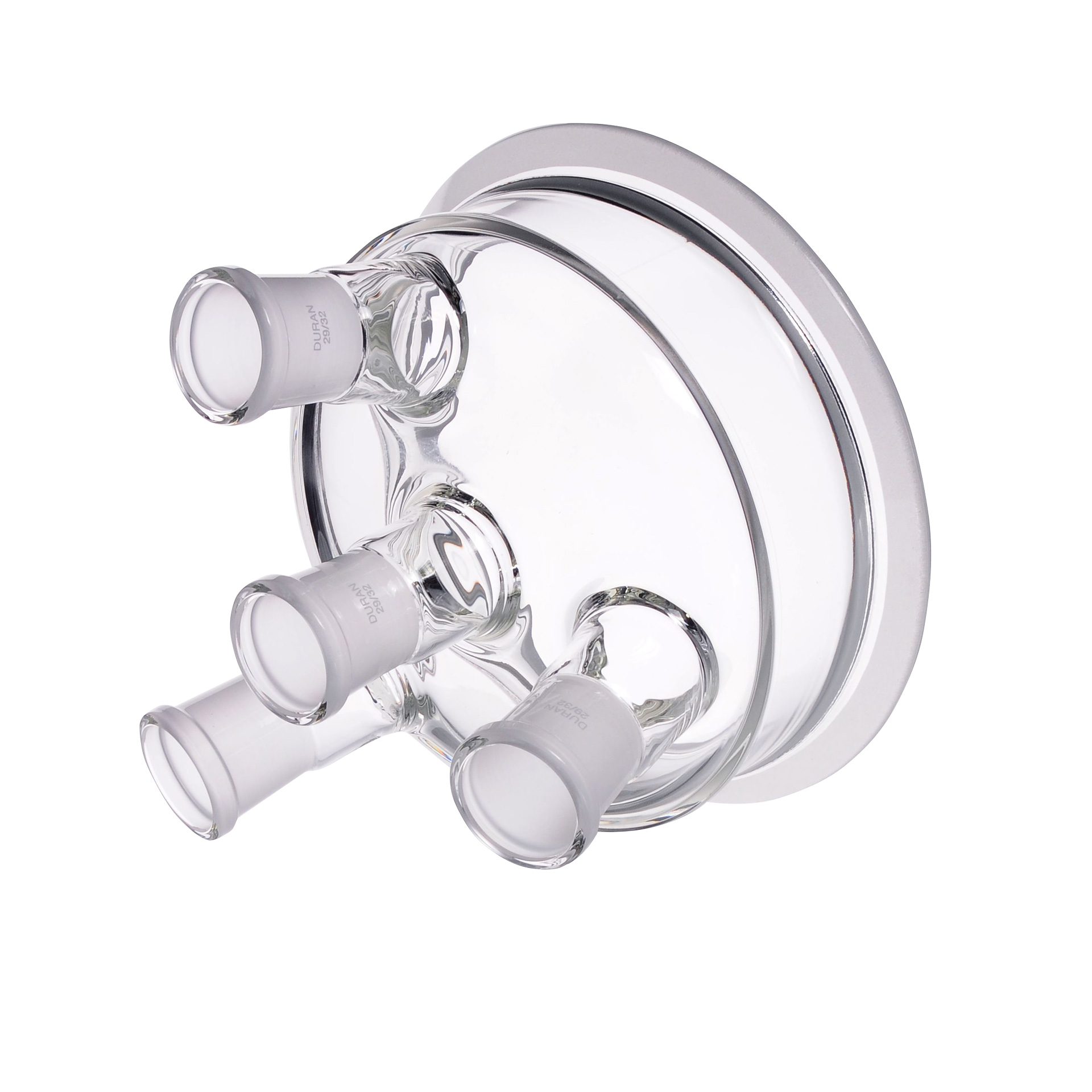 DURAN® Planflansch-Deckel mit 4 Hälsen