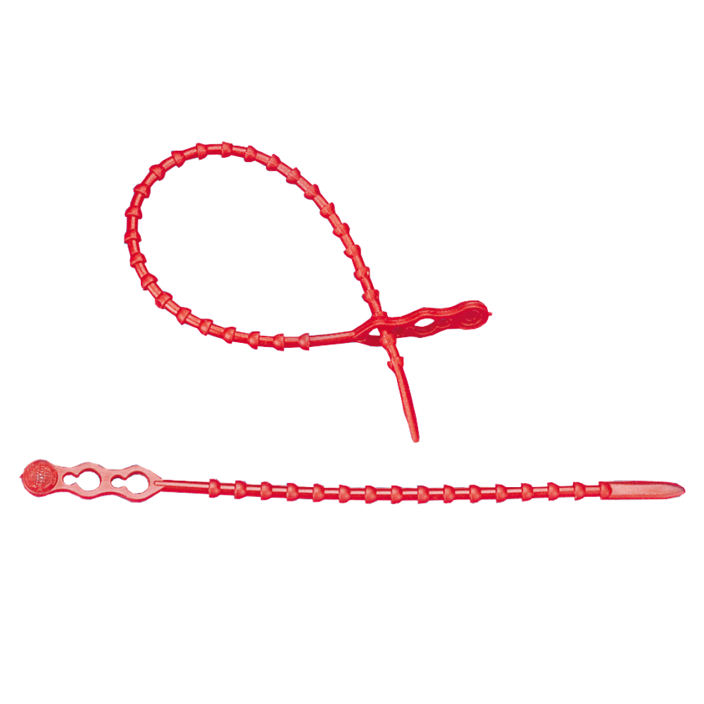 Universalbinder, 180 mm, PE, rot, 100 Stück