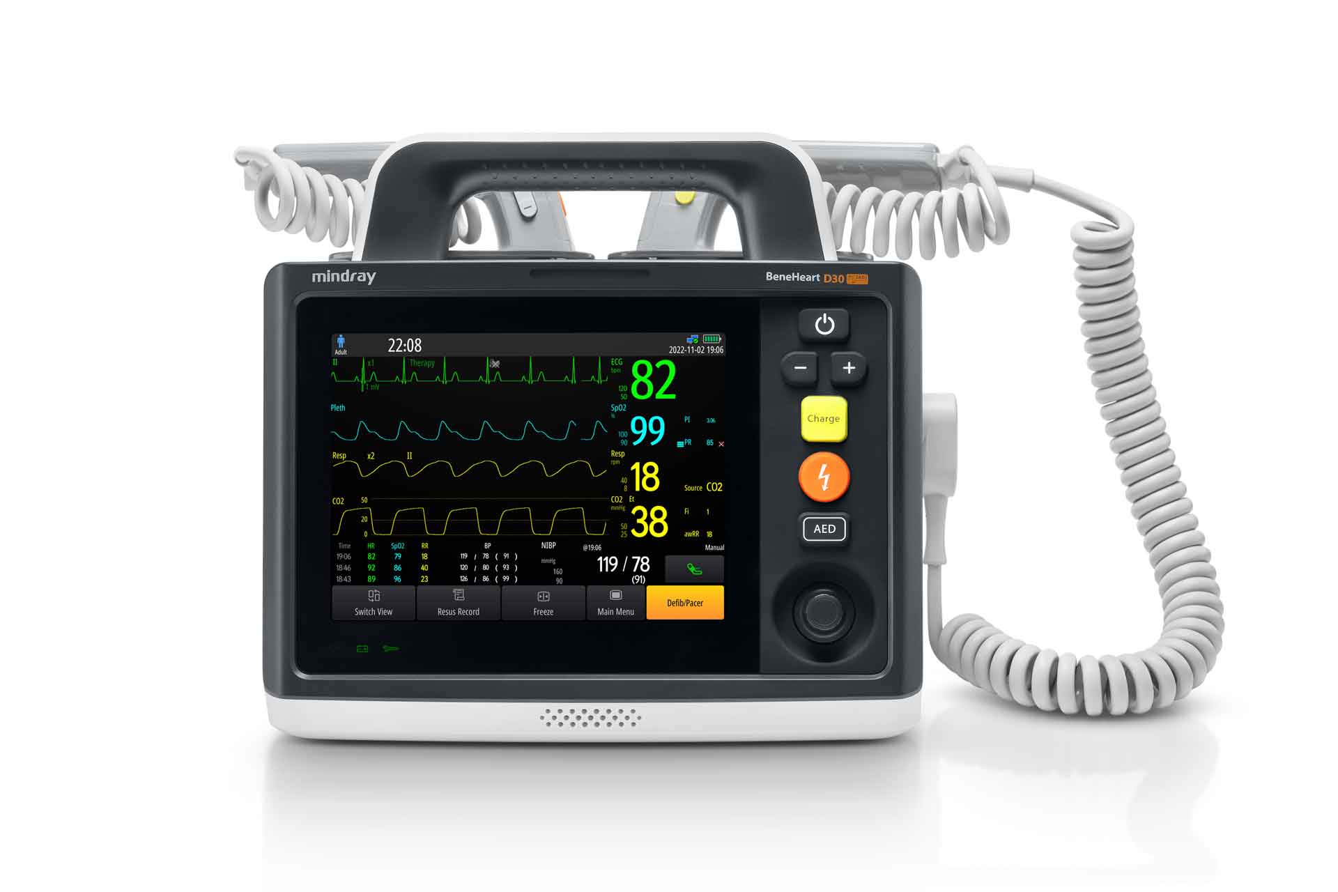 Defibrillator/Monitor, Beneheart D30 PaddleVersion