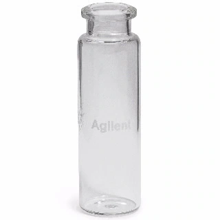 Probenflasche, Bördelverschluss, Headspace, 20 ml, klar, flacher Boden, 100 St.