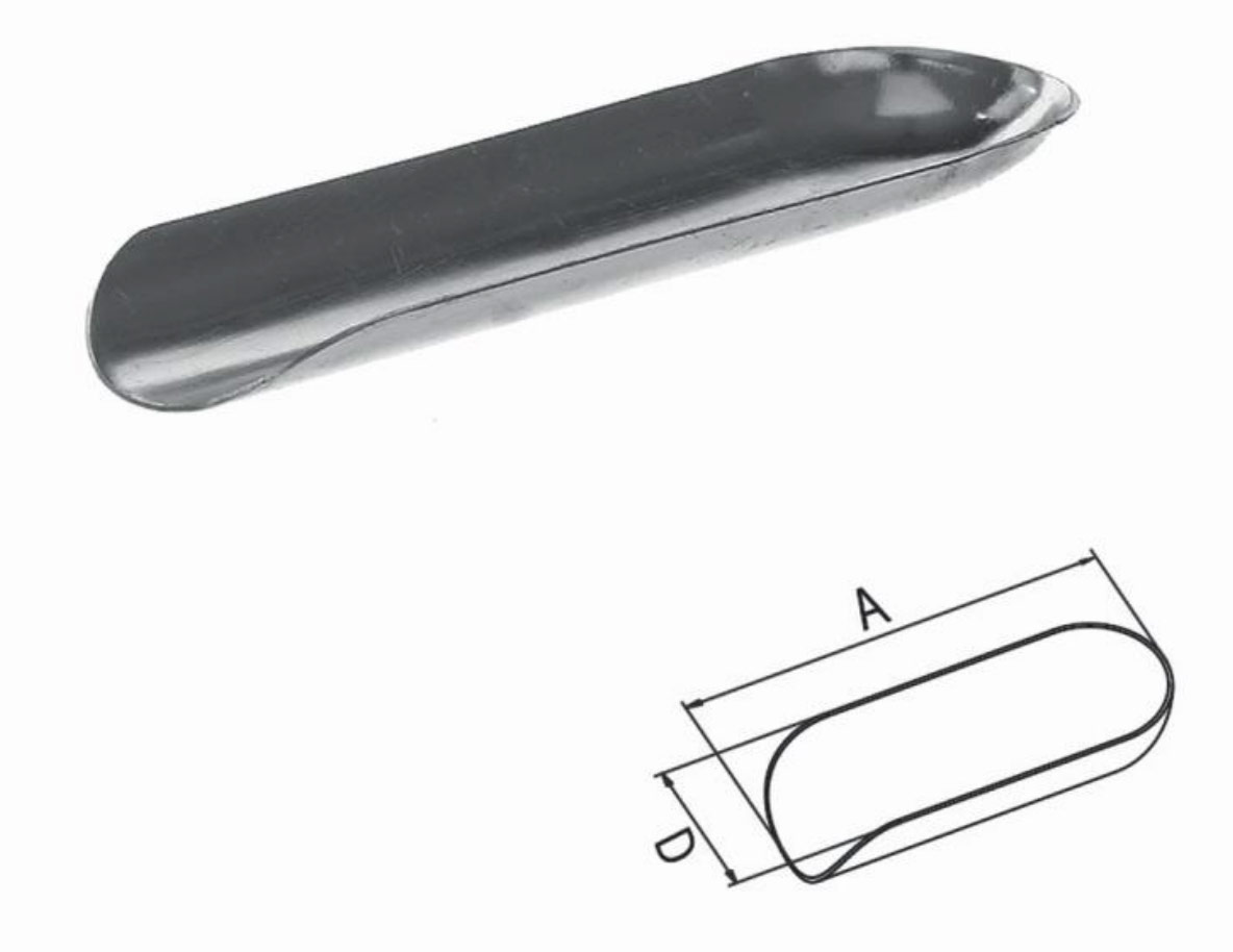 Wägeschiffchen, 105 x 32 mm, Aluminium