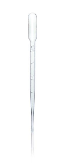 Pasteurpipetten, 2 mL, Saugvolumen mit Ball 5 mL, graduiert, LDPE