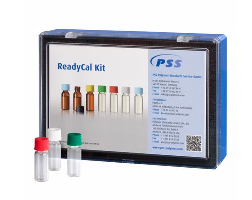 ReadyCal-Kit Poly(methyl methacrylate), 3x10 Vials 1.5ml, Mp 800-1 600 000 Da