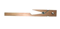 Reagenzglashalter aus Holz 230 mm lang, für Gläser 11-30 mm